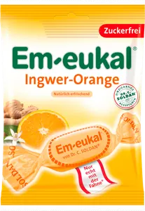 Em-eukal Ingwer-Orange Zuckerfrei 75g