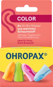 Ohropax Ohrstöpsel Color 8 Stück