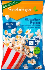 Seeberger Mikrowellen Popcorn salzig vegan 90g