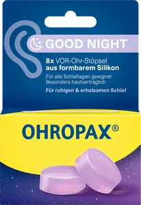 Ohropax Gute Nacht Vor-Ohr-Stöpsel 8 Stück