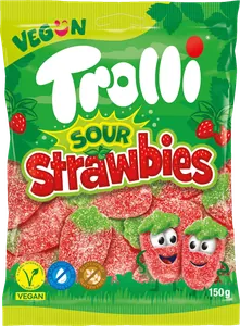 Trolli Sour Strawbies vegan 150g