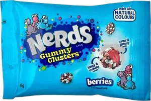 Nerds Gummy Cluster Berries Blue Bag 45g