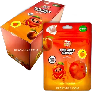 Chaos Candy Peelable Gummy Peach 80g
