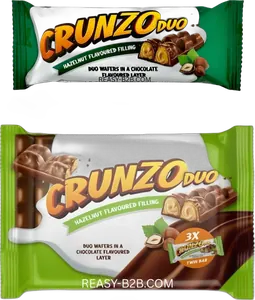 Crunzo Duo Hazelnut Schoko Crispy Waffel 45g