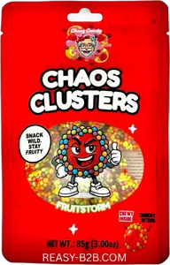 Chaos Candy Gummy Cluster Fruitstorm Red 85g