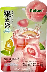 Soft Gummies mit fluessiger Fruchtfuellung Peach 60g