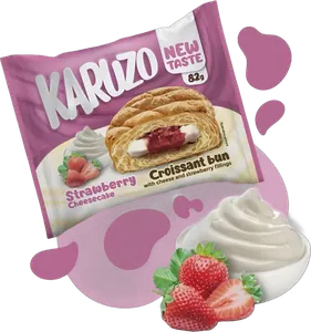 Karuzo Croissant Strawberry Cheesecake Fuellung 82g
