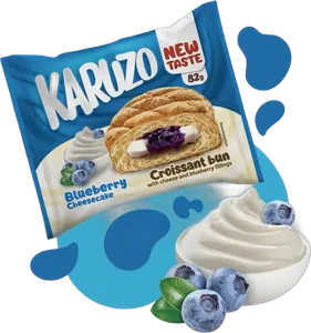 Karuzo Croissant Blueberry Cheesecake Fuellung 82g