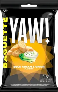 YAW Baguette Snack Sourcream Onion 50g