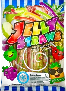 Jelly Straws Assorted Bag 300g