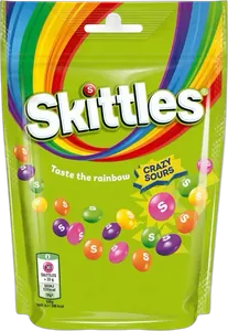 Skittles Crazy Sours Gruen 136g
