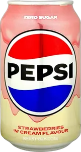 Pepsi Strawberry Cream Soda Zero 330ml UK