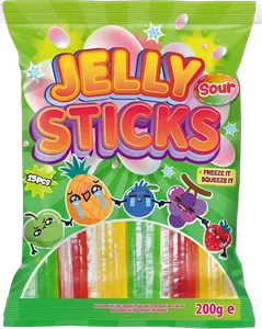 Jelly Sticks Sour 200g