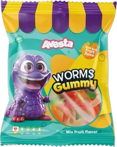 Avesta Sour Worms Gummy 80g