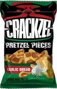 Crackzel Pretzel Pieces Garlic Bread 85g