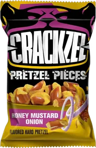 Crackzel Pretzel Pieces Honey Mustard Onion 85g